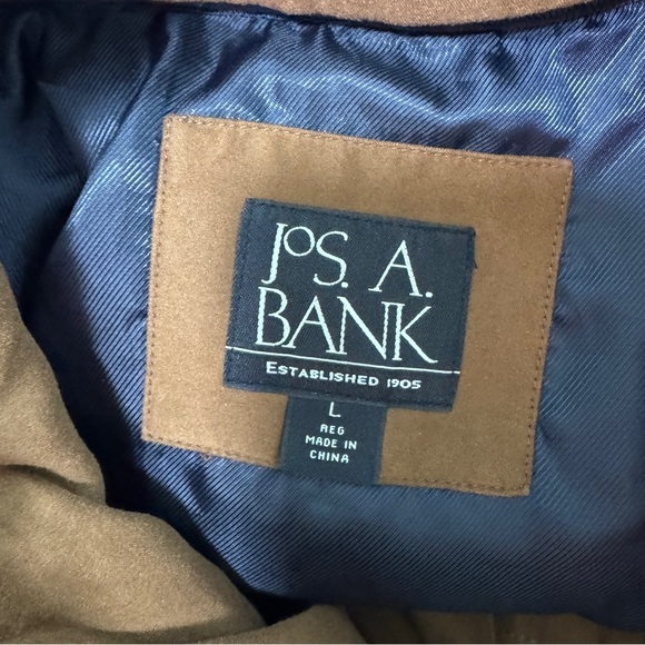 Jos. A Bank Large Men’s Coat Brown Suede Jacket - Picture 5 of 10